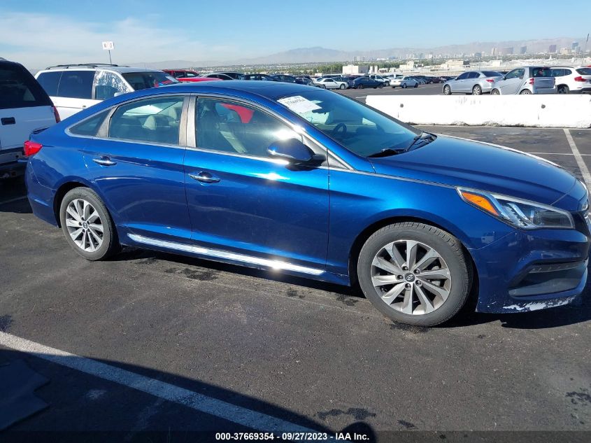 2016 HYUNDAI SONATA 2.4L SPORT - 5NPE34AF1GH433508