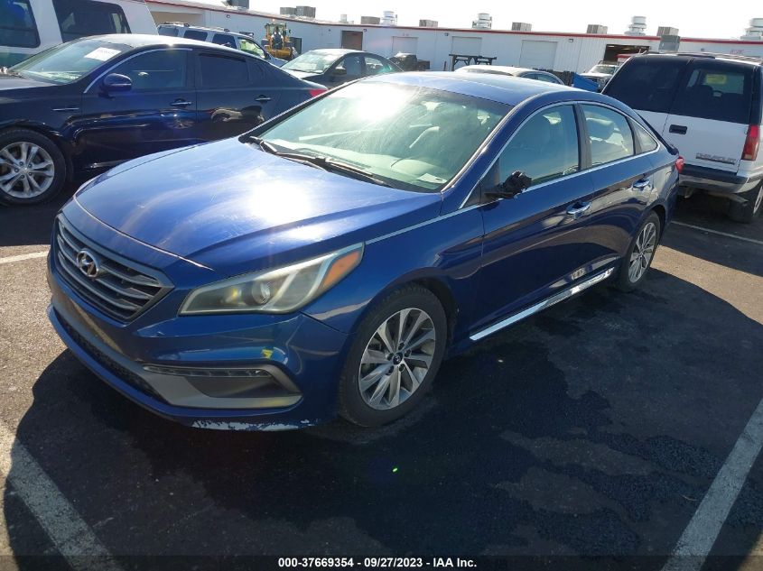 2016 HYUNDAI SONATA 2.4L SPORT - 5NPE34AF1GH433508