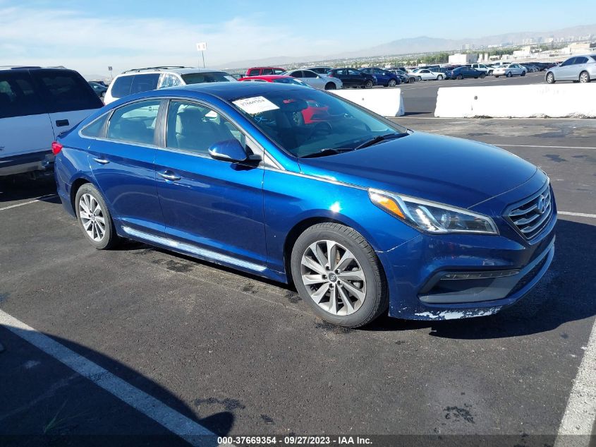 2016 HYUNDAI SONATA 2.4L SPORT - 5NPE34AF1GH433508