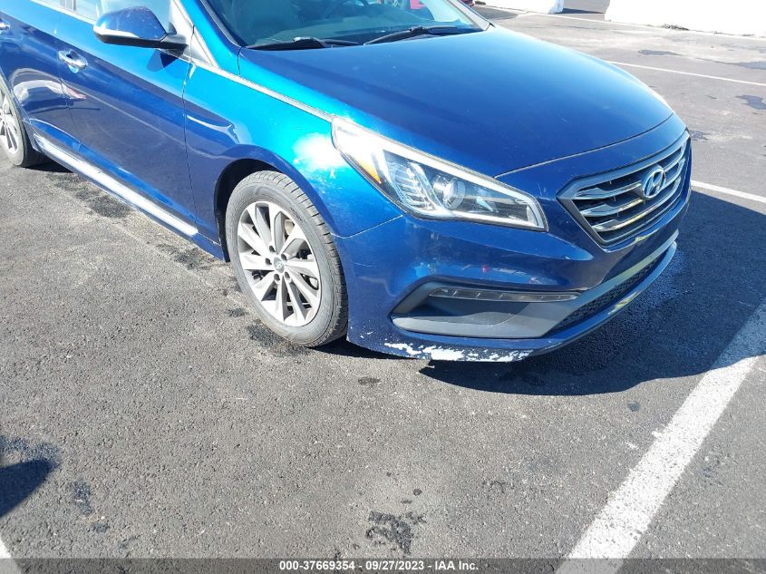 2016 HYUNDAI SONATA 2.4L SPORT - 5NPE34AF1GH433508