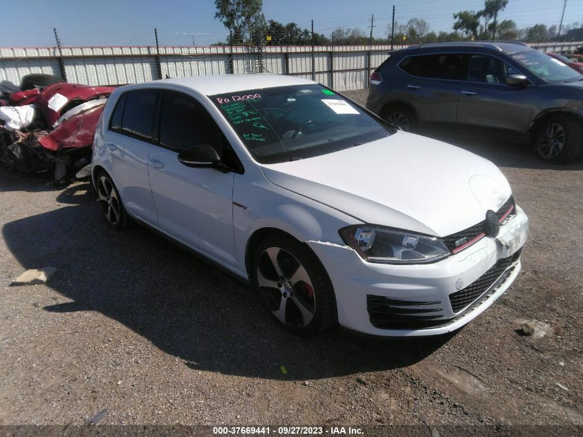 Lot #2525413031 2017 VOLKSWAGEN GOLF GTI SE 4-DOOR/AUTOBAHN 4-DOOR/SPORT 4-DOOR/S 4-DOOR salvage car