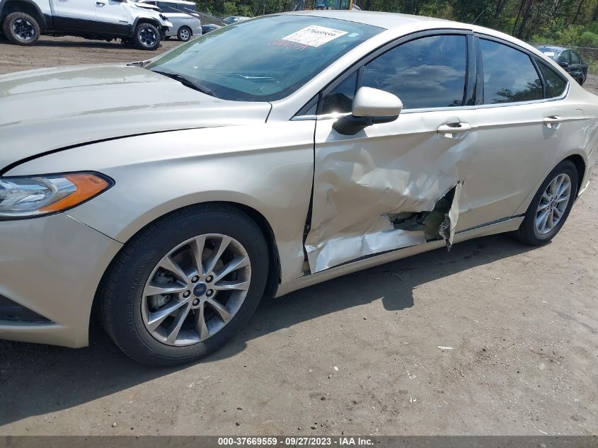 2017 FORD FUSION SE - 3FA6P0H73HR186464