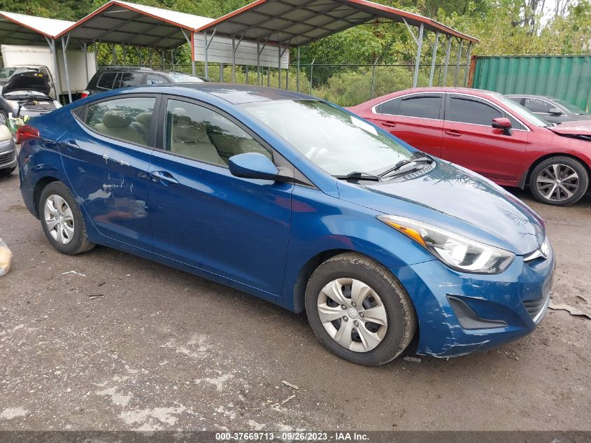 2016 HYUNDAI ELANTRA SE - KMHDH4AE6GU491944