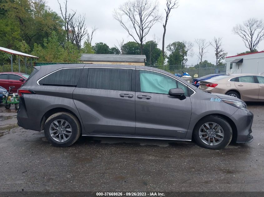 2021 TOYOTA SIENNA LE - 5TDKRKEC2MS029239