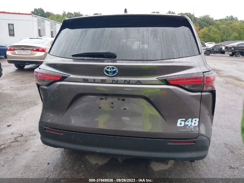 2021 TOYOTA SIENNA LE - 5TDKRKEC2MS029239