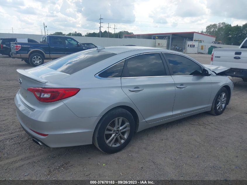 2017 HYUNDAI SONATA 2.4L - 5NPE24AFXHH551982