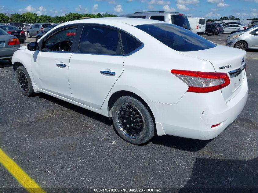 2015 NISSAN SENTRA S/SV/SR/SL - 3N1AB7AP8FY322552