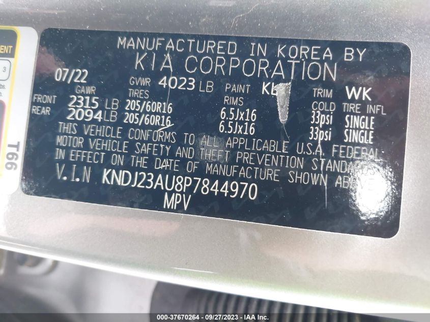 2023 KIA SOUL - KNDJ23AU8T7844970