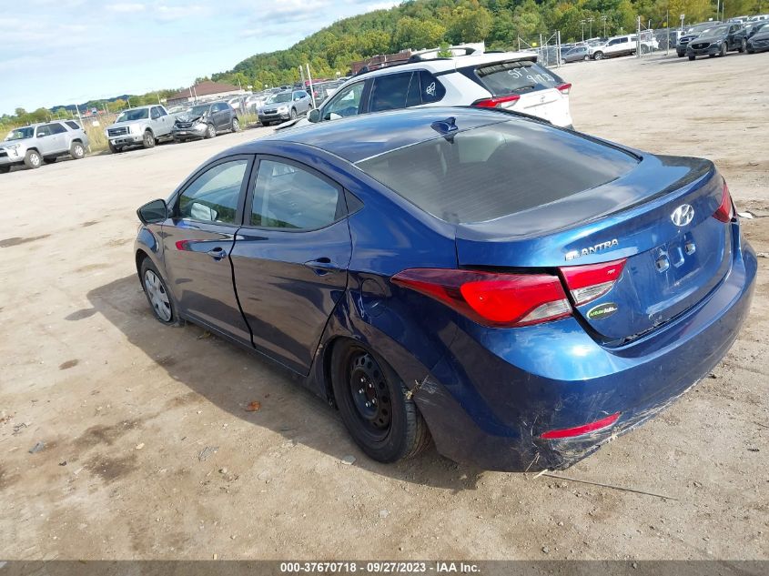 2016 HYUNDAI ELANTRA SE - 5NPDH4AE8GH668184