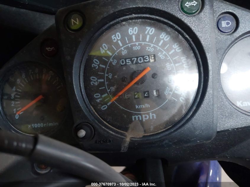 2009 KAWASAKI EX250 J - JKAEXMJ1X9DA49354