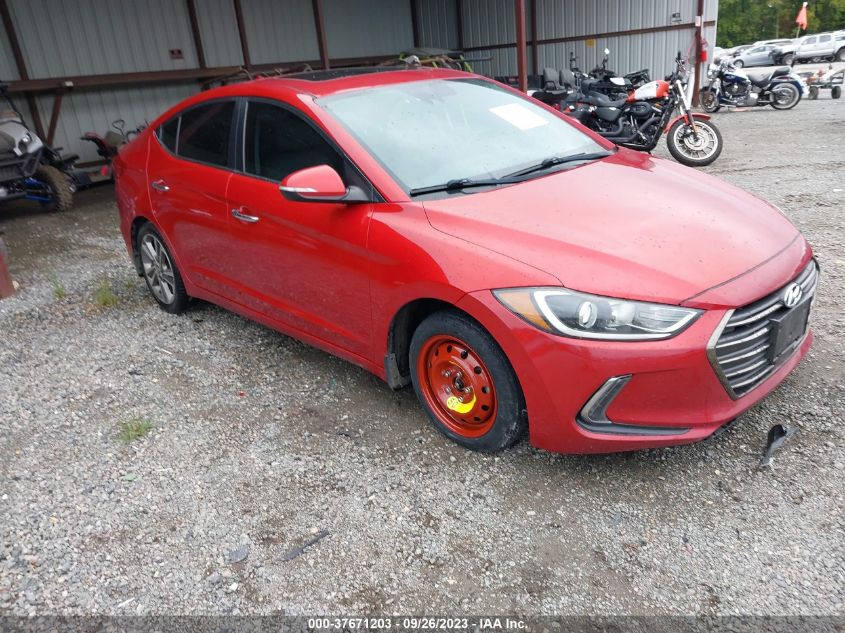 2017 HYUNDAI ELANTRA LIMITED - 5NPD84LF3HH101775