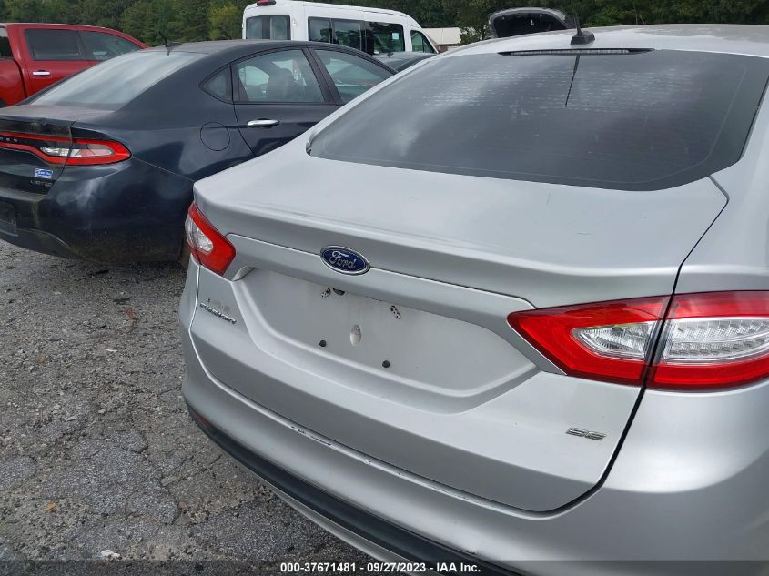 2016 FORD FUSION SE - 3FA6P0H71GR261063