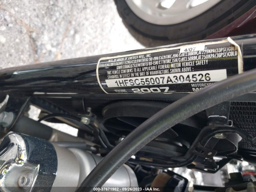 2007 HONDA VTX1300 C 1HFSC55007A304526