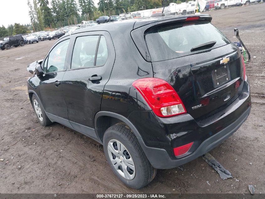 2017 CHEVROLET TRAX LS - 3GNCJKSB4HL203404