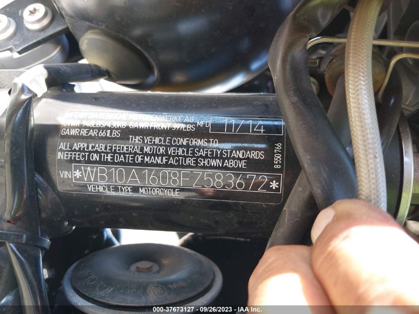 2015 BMW R NINE T WB10A1608FZ583672