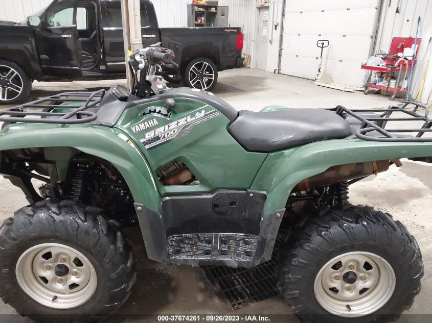 2014 YAMAHA YFM700 FWAD 5Y4AM50Y7EA100830