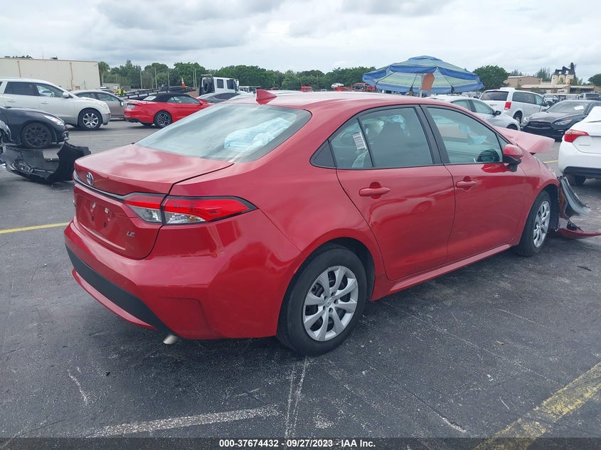VIN 5YFEPMAE3MP218156 2021 TOYOTA COROLLA LE