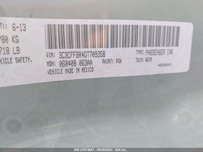 2013 FIAT 500 SPORT - 3C3CFFBR4DT709358