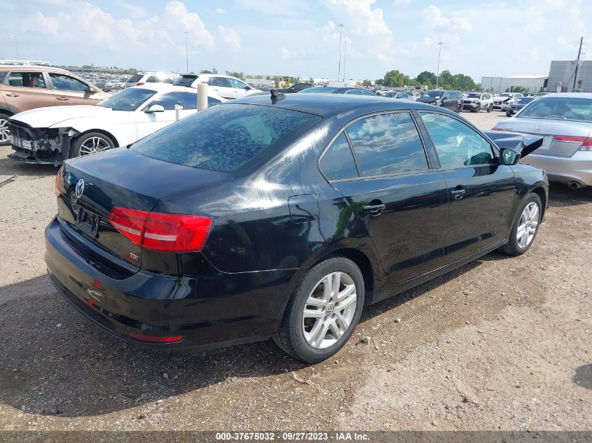 2015 VOLKSWAGEN JETTA SEDAN 2.0L TDI S - 3VWLA7AJ9FM234652