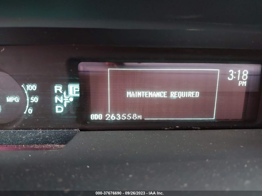 2013 TOYOTA PRIUS ONE/TWO/THREE/FOUR/FIVE - JTDKN3DU6D1693956