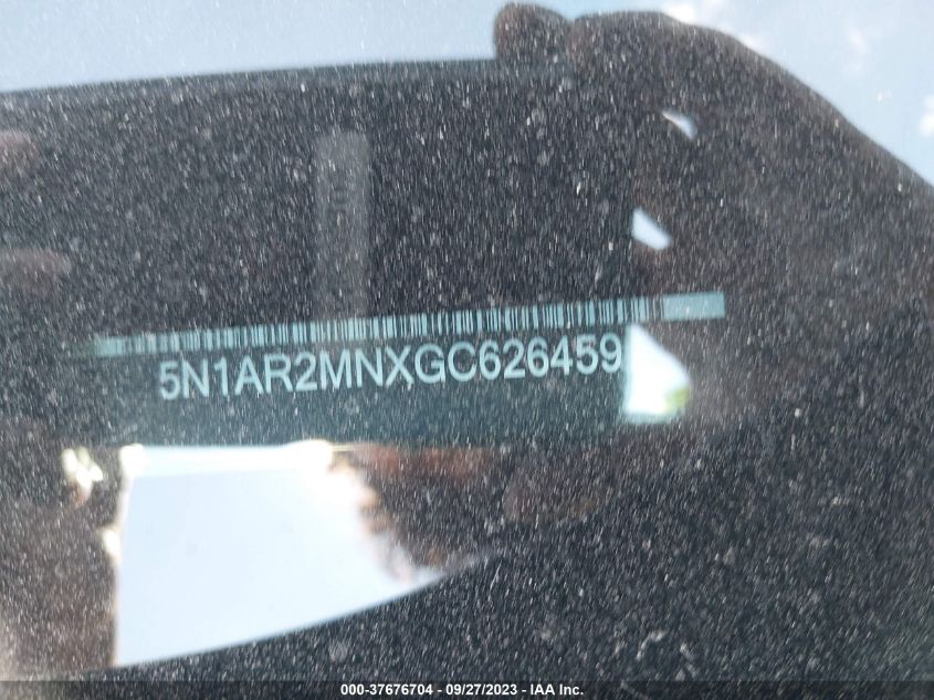 2016 NISSAN PATHFINDER SV - 5N1AR2MNXGC626459
