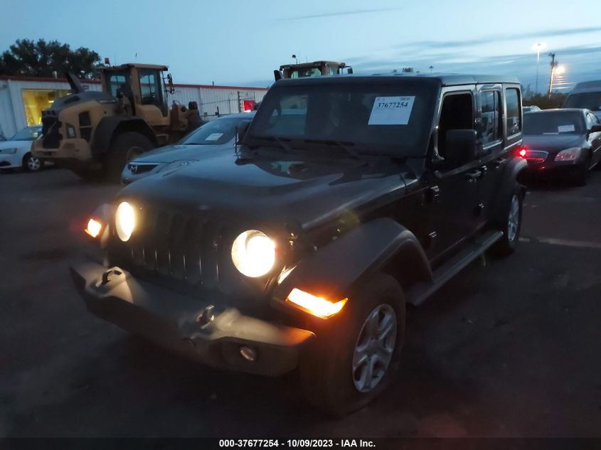 VIN 1C4HJXDN0PW597477 2023 JEEP WRANGLER SPORT S