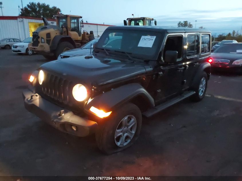 VIN 1C4HJXDN0PW597477 2023 JEEP WRANGLER SPORT S