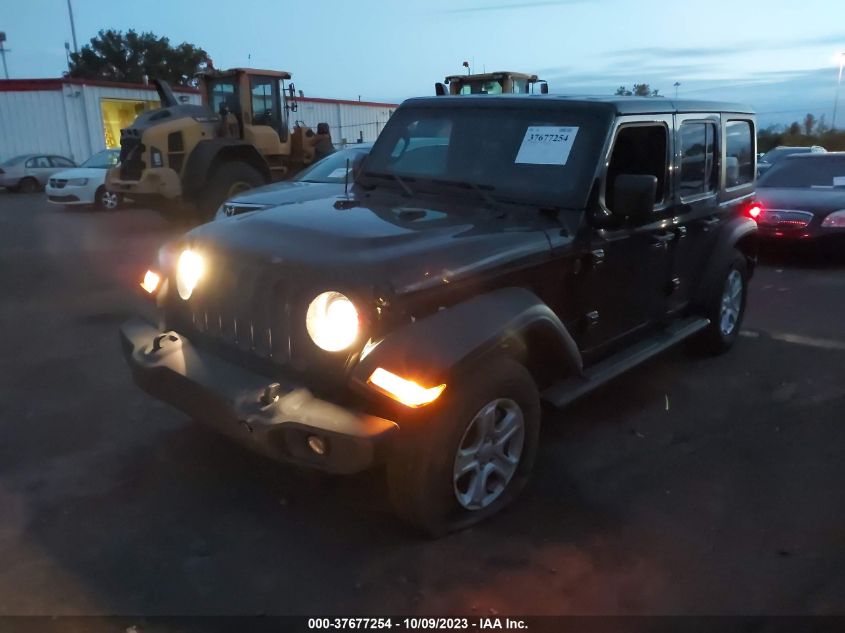 VIN 1C4HJXDN0PW597477 2023 JEEP WRANGLER SPORT S