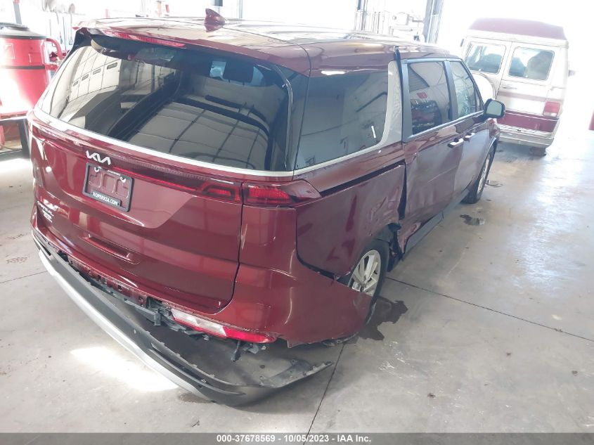 2023 KIA CARNIVAL MPV LX SEAT PACKAGE KNDNB4H39P6196923