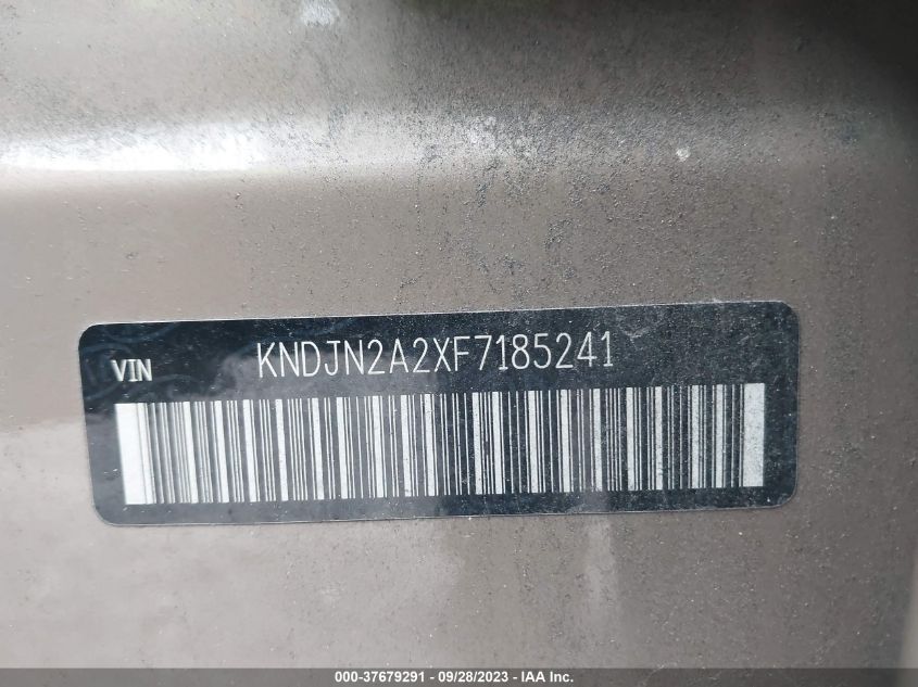 2015 KIA SOUL BASE - KNDJN2A2XF7185241
