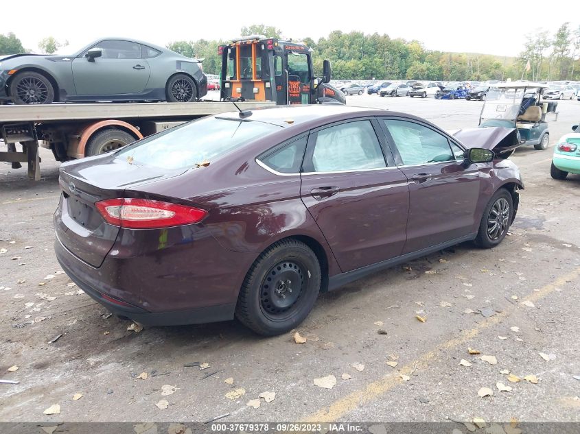 2013 FORD FUSION S - 3FA6P0G7XDR107559