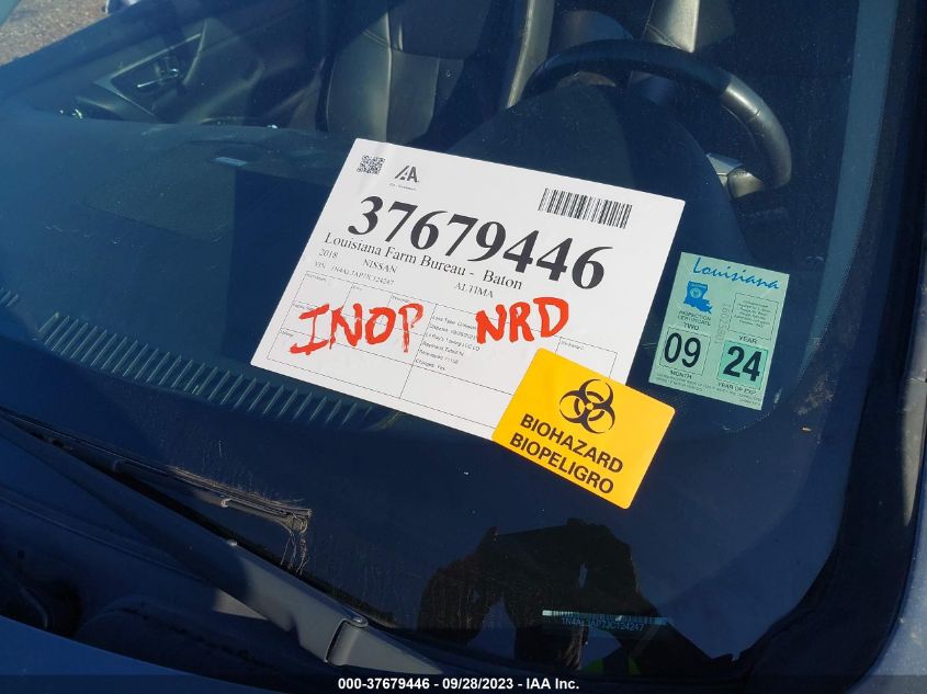 2018 NISSAN ALTIMA 2.5 SL - 1N4AL3AP7JC124247