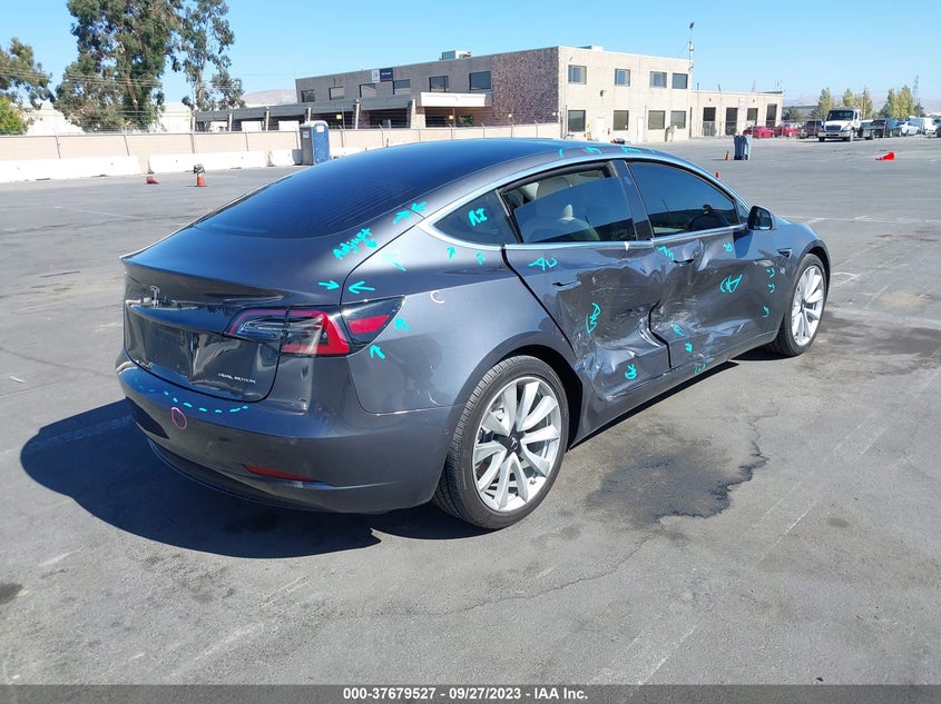VIN 5YJ3E1EB8JF182841 2018 TESLA MODEL 3 LONG RANGE