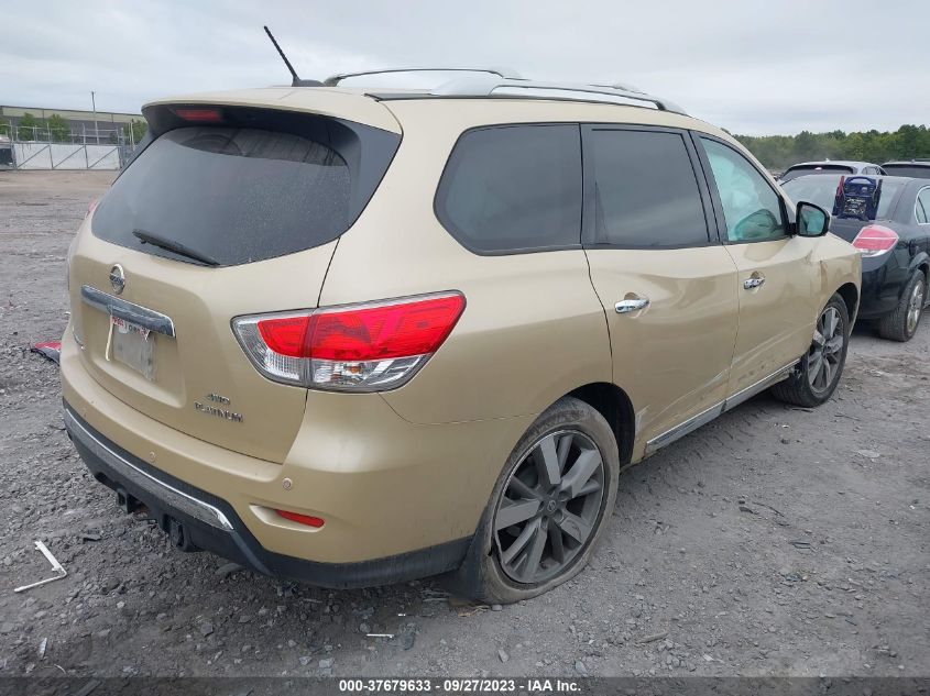 2013 NISSAN PATHFINDER PLATINUM - 5N1AR2MMXDC605274