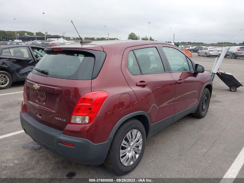 2016 CHEVROLET TRAX LS - 3GNCJKSB7GL154195