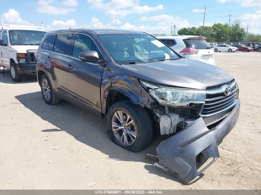 2016 TOYOTA HIGHLANDER LE - 5TDZKRFH3GS162263