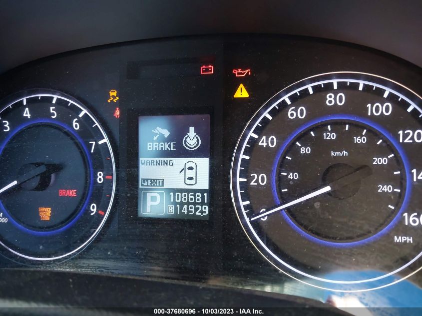2013 INFINITI G37 SEDAN X JN1CV6AR5DM755595