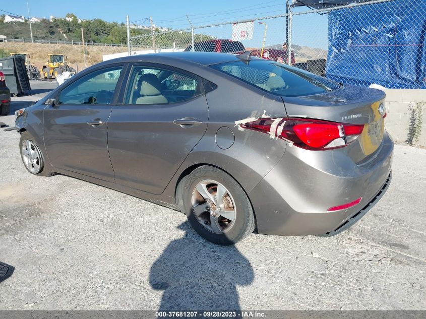 2015 HYUNDAI ELANTRA SE - 5NPDH4AE2FH570878