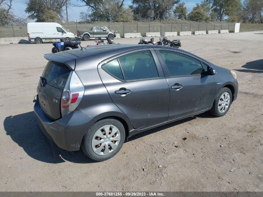 2013 TOYOTA PRIUS C ONE/TWO/THREE/FOUR - JTDKDTB32D1556686