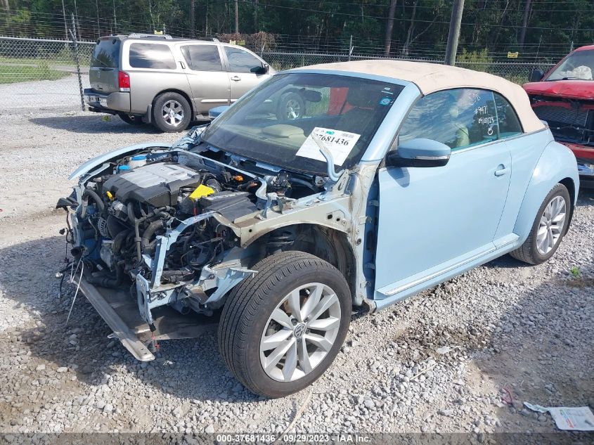 2014 VOLKSWAGEN BEETLE CONVERTIBLE 2.0L TDI W/SOUND/NAV 3VW6L7AT9EM823224