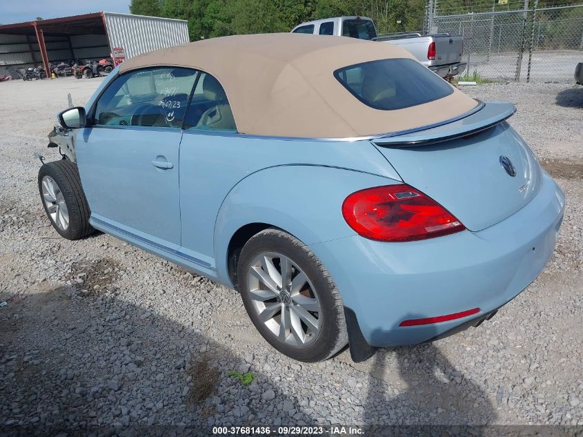 2014 VOLKSWAGEN BEETLE CONVERTIBLE 2.0L TDI W/SOUND/NAV 3VW6L7AT9EM823224