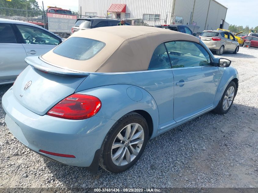 2014 VOLKSWAGEN BEETLE CONVERTIBLE 2.0L TDI W/SOUND/NAV 3VW6L7AT9EM823224