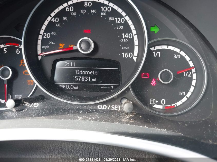 2014 VOLKSWAGEN BEETLE CONVERTIBLE 2.0L TDI W/SOUND/NAV 3VW6L7AT9EM823224