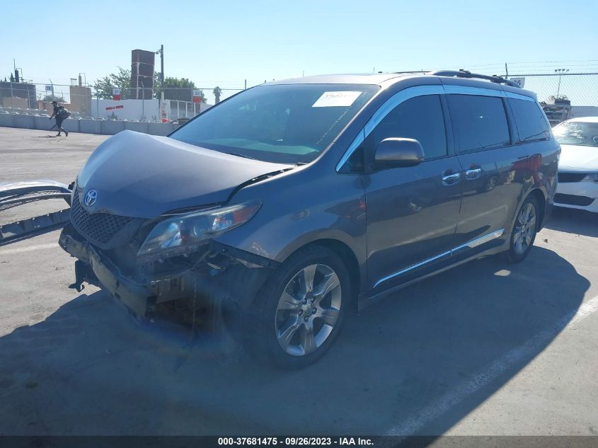 2014 TOYOTA SIENNA SE - 5TDXK3DCXES514439