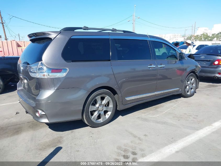 2014 TOYOTA SIENNA SE - 5TDXK3DCXES514439