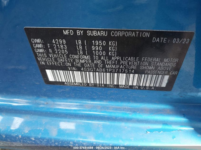 4S3GTAB61P3717514 Subaru Impreza   9