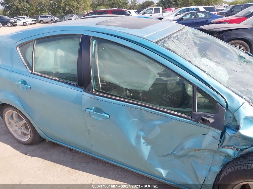 2013 TOYOTA PRIUS C ONE/TWO/THREE/FOUR - JTDKDTB32D1045902