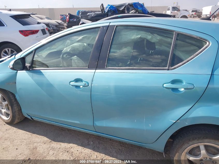 2013 TOYOTA PRIUS C ONE/TWO/THREE/FOUR - JTDKDTB32D1045902