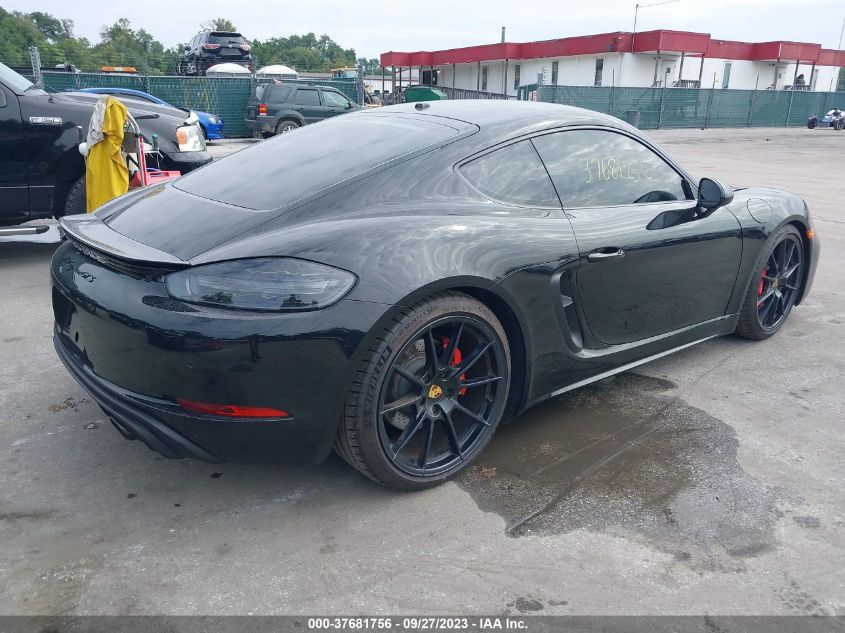 2021 PORSCHE 718 CAYMAN GTS 4.0 - WP0AD2A87MS281202