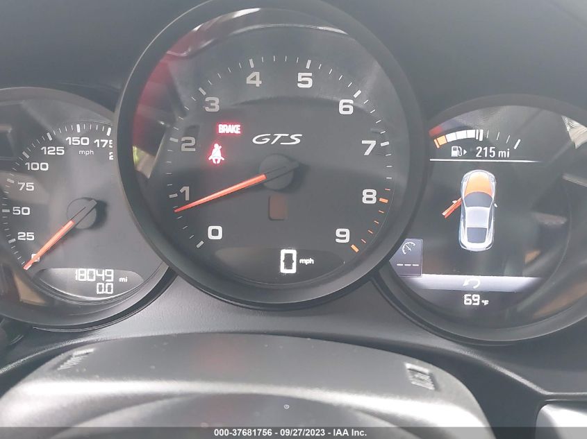 2021 PORSCHE 718 CAYMAN GTS 4.0 - WP0AD2A87MS281202